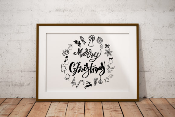 Christmas and Happy New Year Lettering Graphics Review