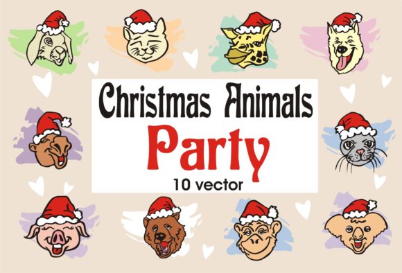 Christmas Animals Party: Graphics & Illustrations Review