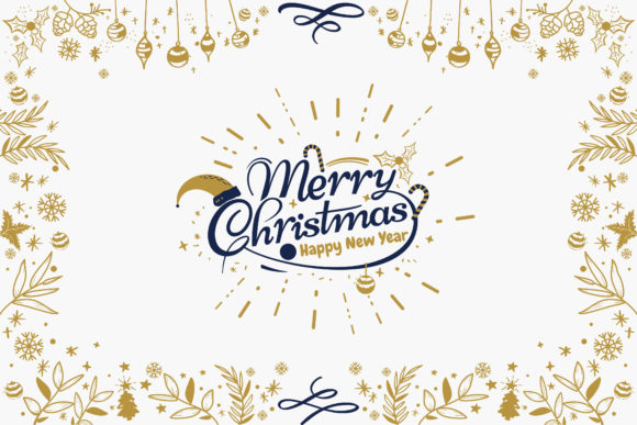 Christmas Beautiful Frame Graphic: Illustrations & Graphics