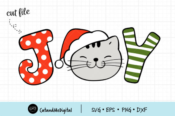 Christmas Happy Cat Graphics and Illustrations Review