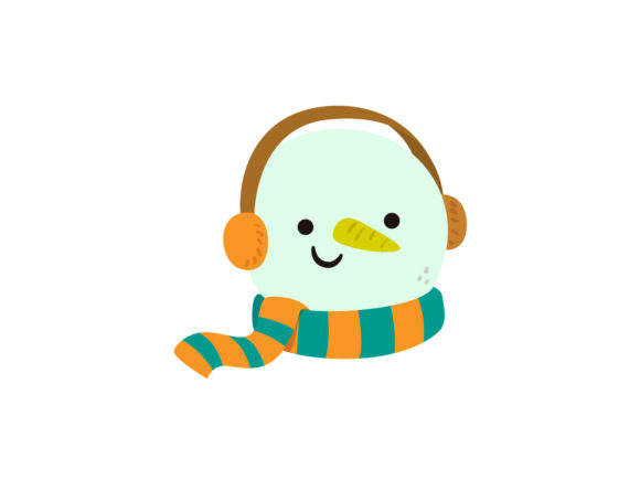 Christmas Illustration Cute Snowman Graphics Review