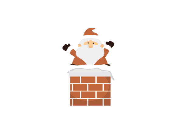 Christmas Illustration Santa in Sleigh Graphics Review