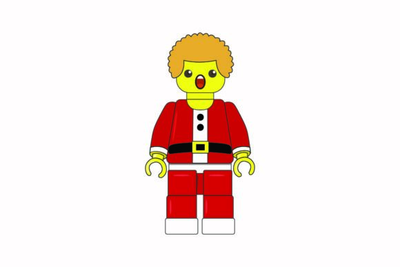 Christmas Lego Man Avatar Graphics and Illustrations