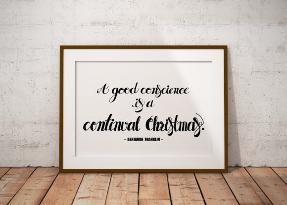 Christmas Quote, Lettering: Graphics & Illustrations Review