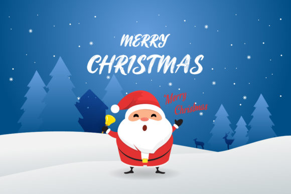 Christmas Santa Illustration Backgrounds: Graphics Review