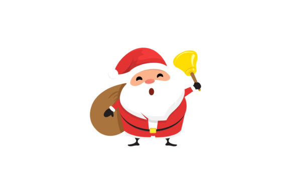 Christmas Santa Illustration Character: A Festive Graphic for Marketing & Branding