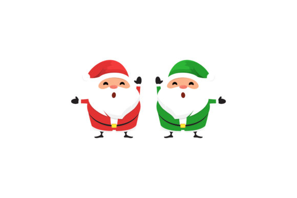 Christmas Santa Vector Sets Illustration for Graphics & Illustration Design Projects