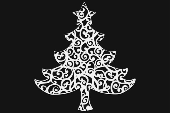 Christmas Tree Mandala Graphics and Illustrations Review