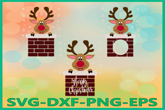 Little Deer Reindeer Christmas Graphics & Illustrations