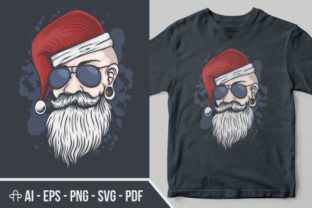 Man Head Christmas Illustration: Graphics Review