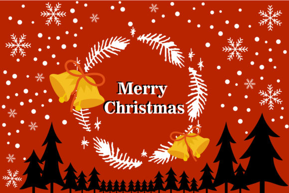 Merry Christmas Greeting Background: Graphics & Illustrations