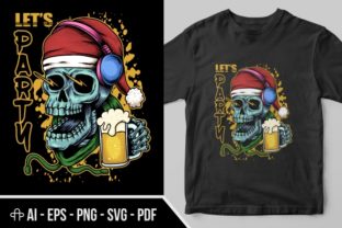 Skull Beer Christmas Graphics and Illustrations Review